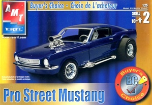 1966 Ford Mustang 2 + 2 Flip Nose Gasser from vintage MPC tooling (1/25) (fs)