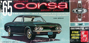 1965 Chevy Corvair Corsa Sports Coupe 'George Barris Customizing Kit' (3 'n 1) Stock, Custom or Racing (1/25) See More Info