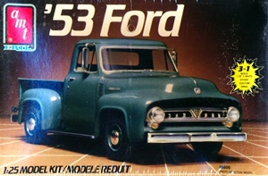 1953 Ford F-100 Pickup (3 'n 1) Stock, Custom, Drag (1/25) (fs)