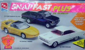 Snapfast Plus Cars SuperSet '93 Ranger 4 x 4, '93 Firebird, and '66 Fairlane (1/25) (fs)