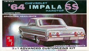 1964 Chevrolet Impala Hardtop Customizing Kit by George Barris (3 'n 1) Stock, Custom or Racing (1/25)