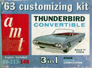 1963 Ford Thunderbird Convertible (3 'n 1) Stock, Custom or Competition (1/25)