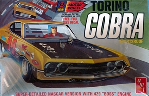 1970 Ford Torino Cobra 'Sportsroof' (3 'n 1) Street, Strip or Nascar (1/25) (fs) MINT