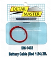 Detail Master Red Battery Cable for 1/24 & 1/25