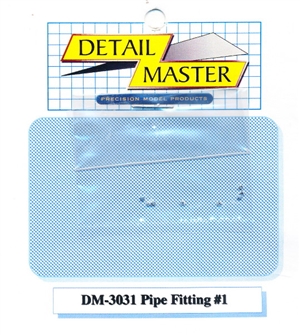 Detail Master Pipe Fitting #1 (8pcs) (.022 ") for 1/24 & 1/25