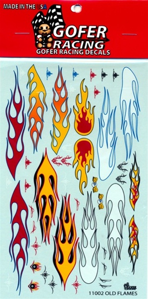 Old School Flames Decal Sheet (1/25 or 1/24)
