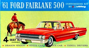 1961 Ford Fairlane 500 4-Door Sedan (4 'n 1) Stock, Drag, Police and Thrill (1/24) MINT