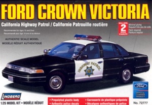 1996 Ford Crown Victoria California Hwy Patrol - pre-painted w/ MX-7000 light bar & authentic decals (1/25) (fs)