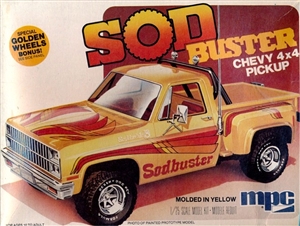 1981 Chevy Stepside 4X4 Pickup 'Sod Buster' (1/25) (fs) MINT