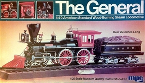 The General 4-4-0 American Standard Wood-Burning Steam Locomotive (1/25) (fs)