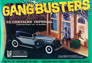 1932 Chrysler Imperial "Gangbusters" (3 'n1) Stock, Police Pursuit or Gangster Getaway (1/25) (fs) Mint