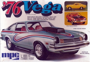1976 Chevy Vega Coupe (4 'n 1) Stock, Street, Drag or Road Race (1/25) (fs) MINT