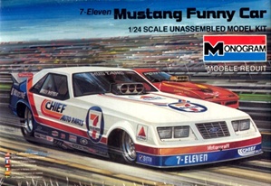 1985 Ford Mustang Funny Car '7-Eleven/Chief' (1/24) (fs)