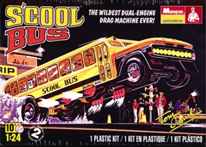 Tom Daniel S'cool Bus "Outa-Sight Dual Engine Drag Machine" (with tinted window sheet) (1/24) (fs)