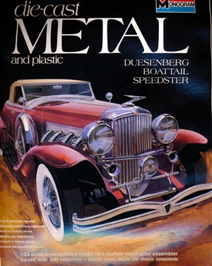 1932 Duesenberg Boattail Roadster Die-cast Metal Kit (1/24) (fs)