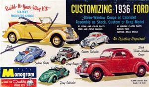 1936 Ford 3-Window Coupe/Roadster (6 'n 1) Coupe or Cabriolet in Stock, Custom or Drag (1/25)