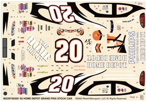 2002 Tony Stewart 'Home Depot' Grand Prix # 20  (1/24)