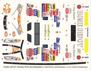1999 Tony Stewart #20 'Home Depot' Grand Prix  (1/24)