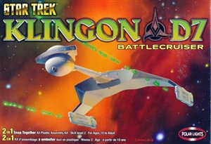 Star Trek Klingon D7 Battlecruises Snap Kit  (fs)