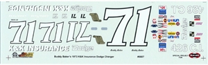 1973 Dodge Charger #71 Buddy Baker 'K & K Insurance' (1/25)