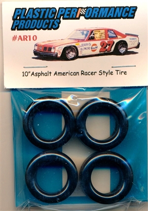 10'' Asphalt American Racer Style Tire (set of 4)