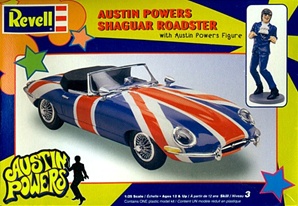 Austin Powers Shaguar Roadster with Austin Powers figure (1/25) (fs)