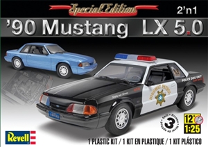 1990 Ford Mustang LX 5.0 (2 'n 1) Stock or Police (1/25) (fs)