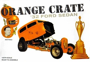 Orange Crate 1932 Ford Altered Sedan by Bob Tindle  (1/25) (fs)