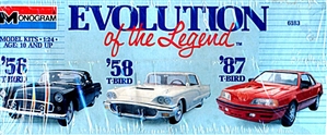Evolution of the Legend Thunderbird Set (1956, 1958, and 1987 Thunderbirds) (1/24) (fs)