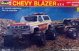 1982 Chevy Blazer 4 X 4 'Stompers' with Dune Buggy and Trailer (1/25)