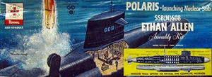 SSB(N) 'Ethan Allen' Polaris - launching Visible Nuclear Submarine (1:200)