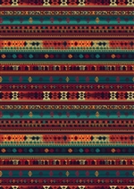 Mexican Zig-Zag Blanket Decal Sheet
