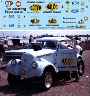 Ohio George Montgomery's 1933 Willys Gasser Decal (1/25)