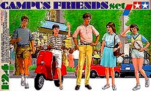 Campus Friends (5 figures and a Scooter (1/24) (fs)