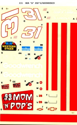 1993 Mom 'N'  Pop's/Goodwrench #31