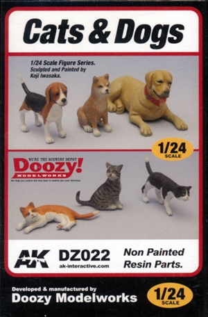 Cats and Dogs (3 of each) (1/24) (fs)