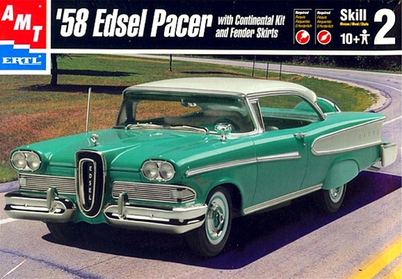 AMT 1958 Edsel Pacer Model Kit Unbuilt Factory #30033 for sale online 