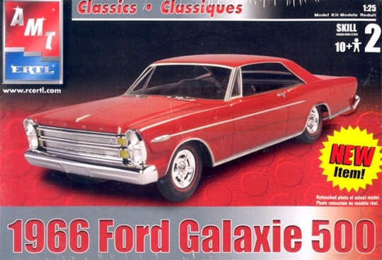 AMT 1966 FORD GALAXIE 500 3n1 HARDTOP 1/25 Model Car Mountain KIT FS 904 