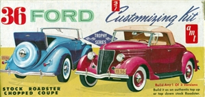 1936 Ford Customizing Kit (3 'n 1) Stock Roadster, Chopped Coupe or Competition (1/25)