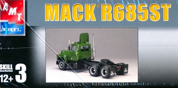 Skill 3 Model Kit Mack R685ST Semi Tractor Truck 1/25 Scale Model by AMT