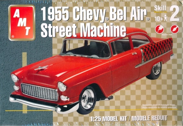 Model Car Parts AMT 1955 Chevy Bel-Air Sedan Chassis 1/25 