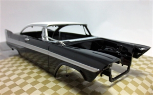 1958 Plymouth Belvedere ProShop Pre-Painted Black & White (1/25) (fs)