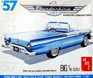 1957 Ford Thunderbird (3 'n 1) Stock, Convertible or Custom (1/16) (fs)