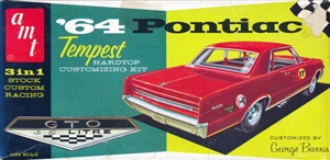 1964 Pontiac Tempest Hardtop Customizing Kit (3 'n 1) Stock, Custom or Racing (1/25) RARE