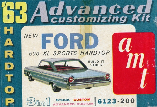 Built up AMT 1963 Ford Fairlane Hardtop 1/25 scale model kit