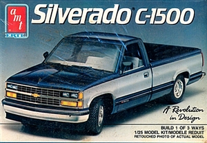 1989 Chevy Silverado C-1500 Pickup (3 'n 1) Street, Custom or Stock (1/25) (fs)