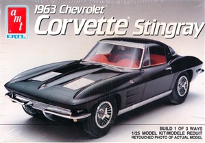 1963 Chevrolet Corvette Stingray (3 'n 1) Stock, Custom or Drag (1/25) (fs)
