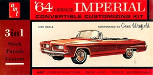 1964 Chrysler Imperial Convertible Kit (3 'n 1) Stock, Custom or Parade (1/25)