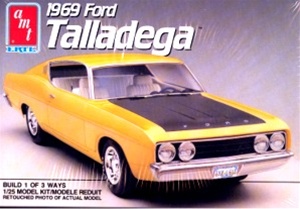 1969 Ford Torino Talledega  (3 'n 1) Stock, Street, Nascar (1/25) (fs)
