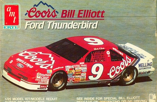 AMT 6962 Ford Thunderbird Bill Elliott Coors NASCAR 1990 for sale online 